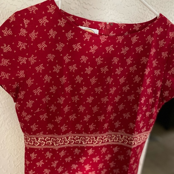 New linen Talbots midi length dress, 8 - Picture 3 of 7